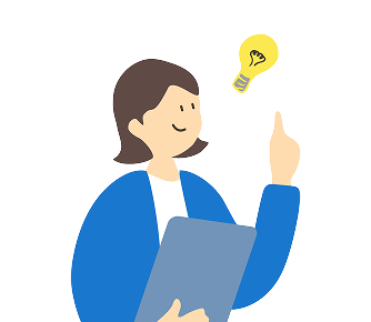 閃いている人のイメージイラスト