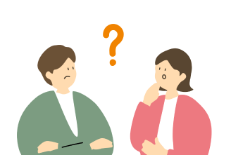 悩んでる人のイラスト